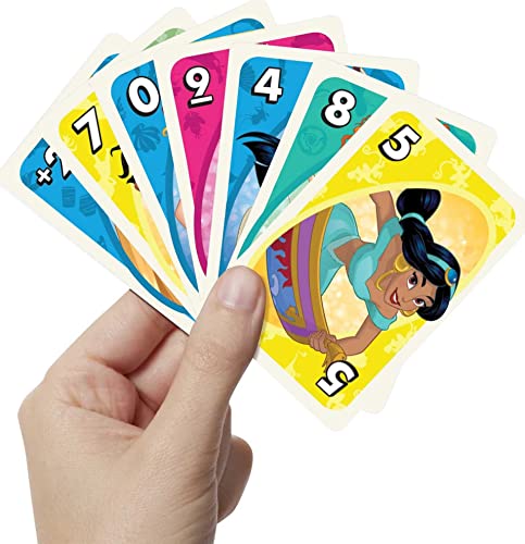 UNO Disney Princesses Card Game – 112 Cards with Power of Friendship Wild Card for Ages 7+
