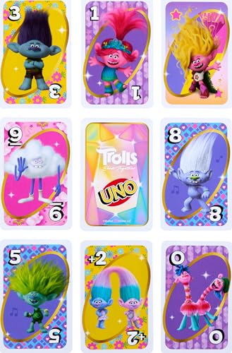 UNO Trolls 3: Band Together Edition – Family Card Game with Movie Graphics and Special Rule