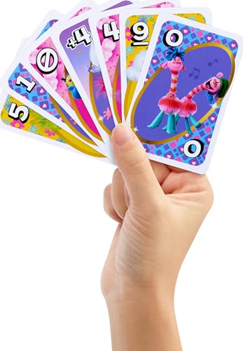 UNO Trolls 3: Band Together Edition – Family Card Game with Movie Graphics and Special Rule