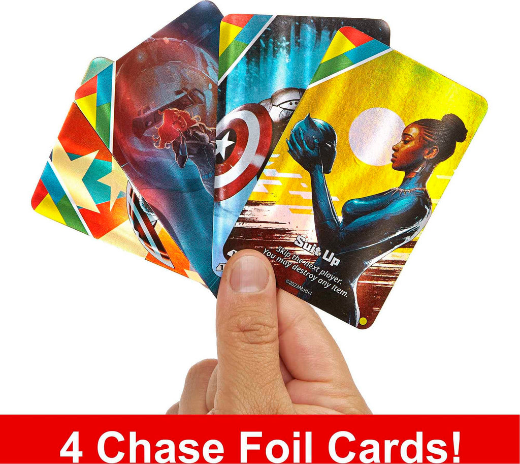 UNO Ultimate Marvel Card Game – 4 Character Decks with Special Powers & Collectible Foil Cards