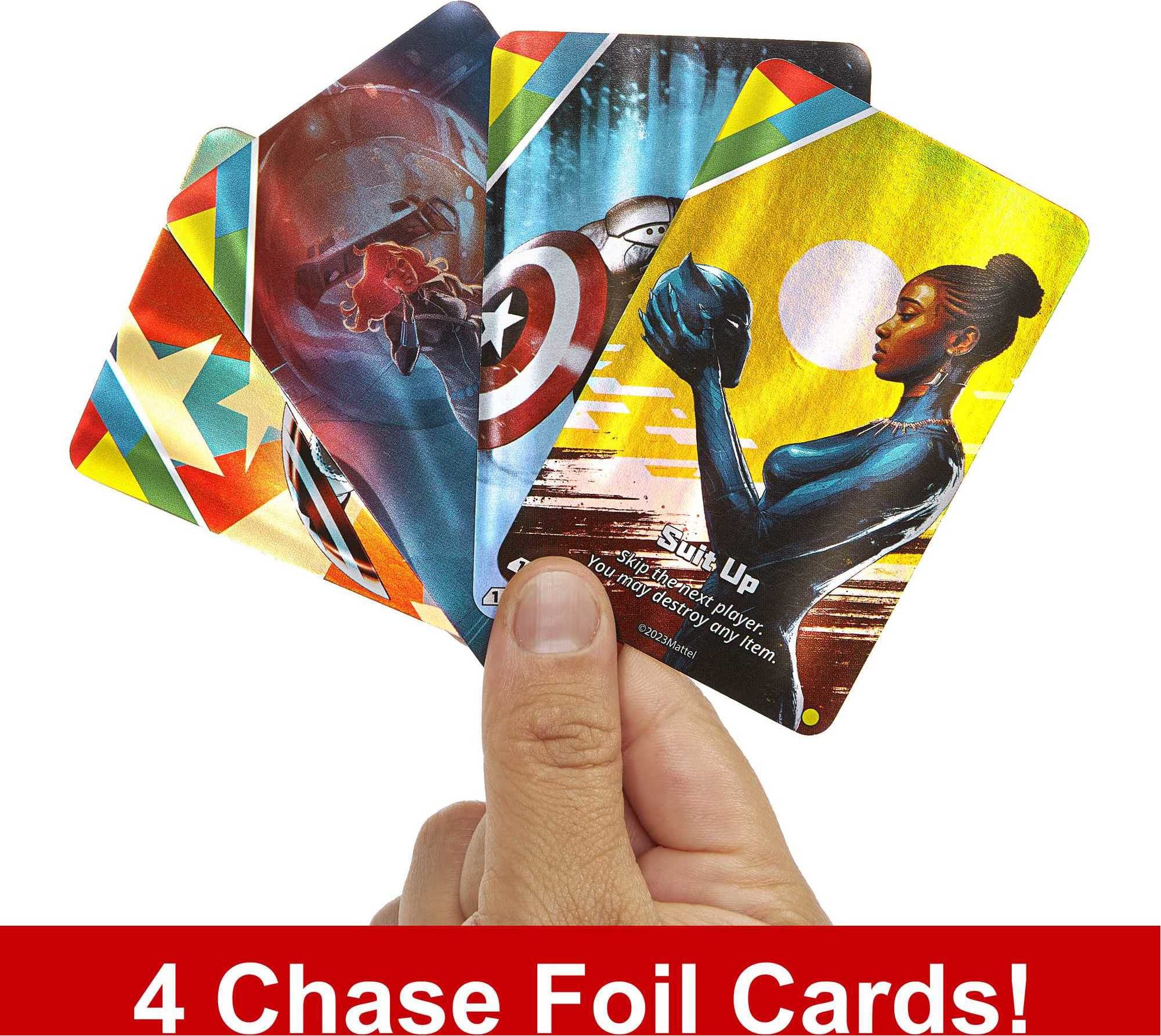UNO Ultimate Marvel Card Game – 4 Character Decks with Special Powers & Collectible Foil Cards