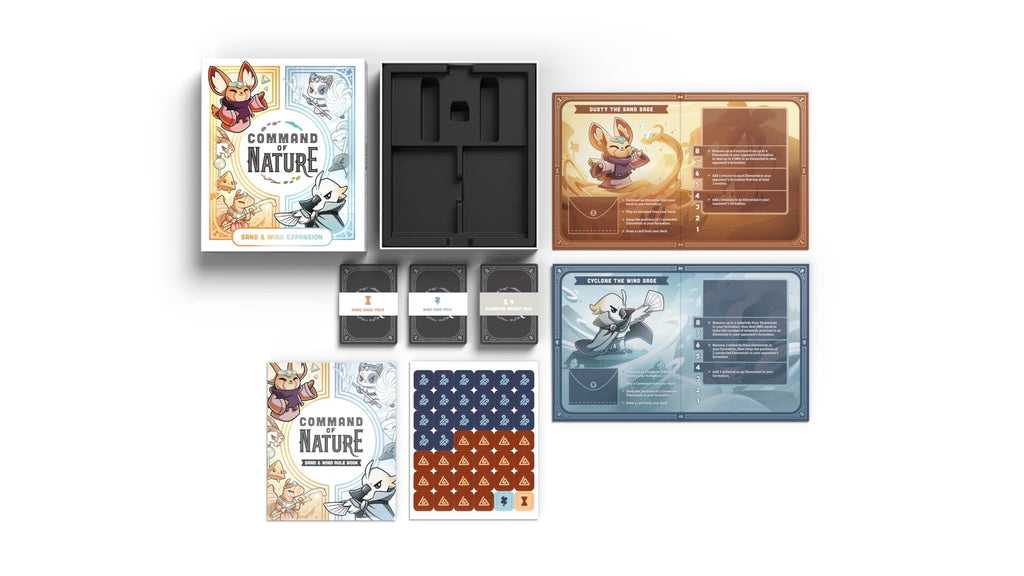 Unstable Games Command of Nature Sand & Wind Expansion – Competitive Deck-Building Card Game for 2-4 Players