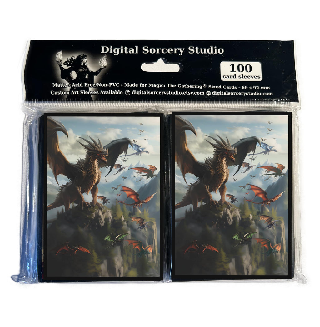 Unstoppable Relentless Dragon Game Card Sleeves 102 Pack – Premium Standard Sleeves for MTG & TCG Commander Decks