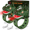 UPSIME Rechargeable Dinosaur Walkie Talkies for Kids – 2 Pack T-Rex Watch Style, 300m Range