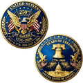 USA 250th Anniversary Challenge Coin 1776-2026 – Patriotic Iron Commemorative Medallion by SNKVAUP