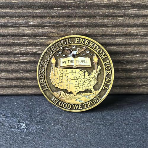 USA 250th Anniversary Challenge Coin – High Relief Bald Eagle & Liberty Bell Commemorative Medal, Patriotic Gift for Veterans and Collectors
