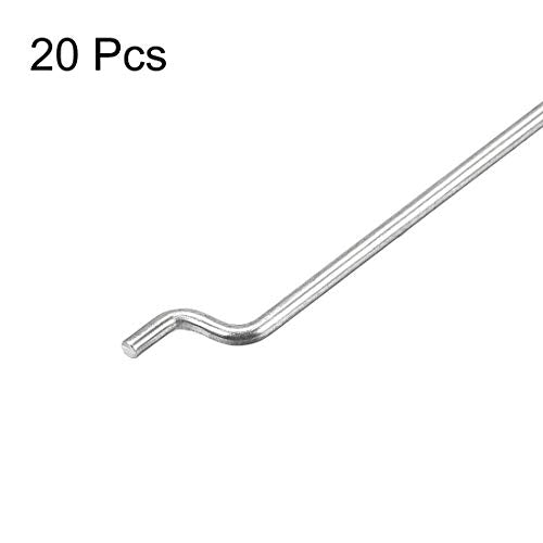uxcell 20 Pack 1.5mm x 300mm Steel Z Pull/Push Rods for RC Airplane, Boat, and Helicopter Replacement Parts