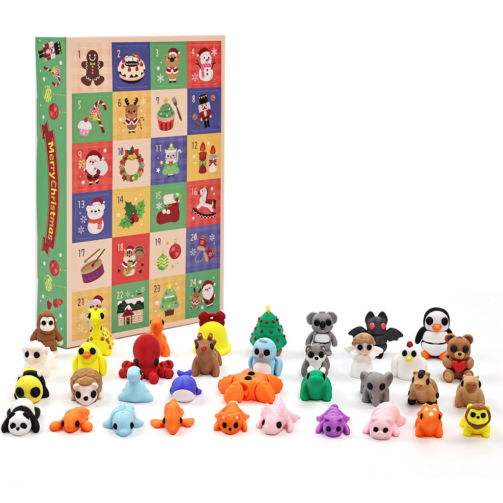 VABAO 36-Piece 3D Printed Articulated Animal Figurines Set – Flexible Fidget Toys for Kids, Classroom Rewards, Party Favors & Desk Pets