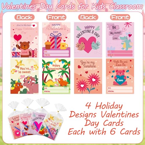 Valentine's Day Gifts for Kids - 536 Pcs Water Coloring Books & Temporary Tattoos Bulk Set with Cards, Bags, Brushes