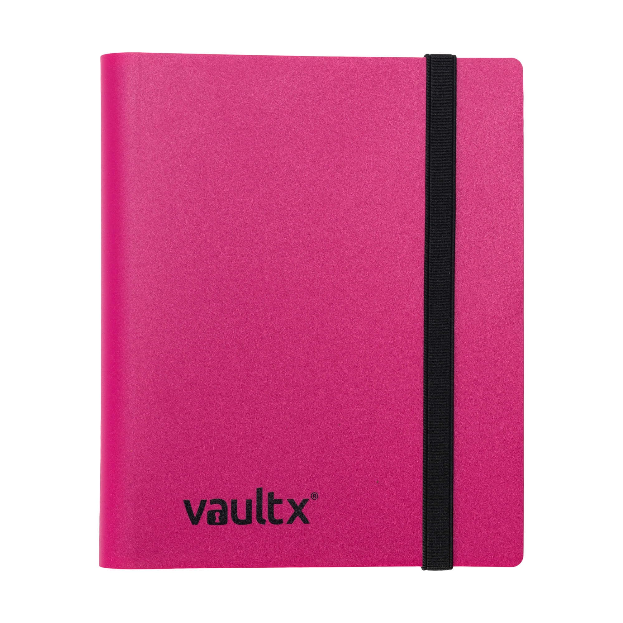 Vault X 4 Pocket Pink Strap Binder – Holds 160 Trading Cards with Side-Loading Pages