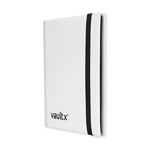 Vault X 4 Pocket Standard Strap Binder - Holds 160 Trading Cards, White
