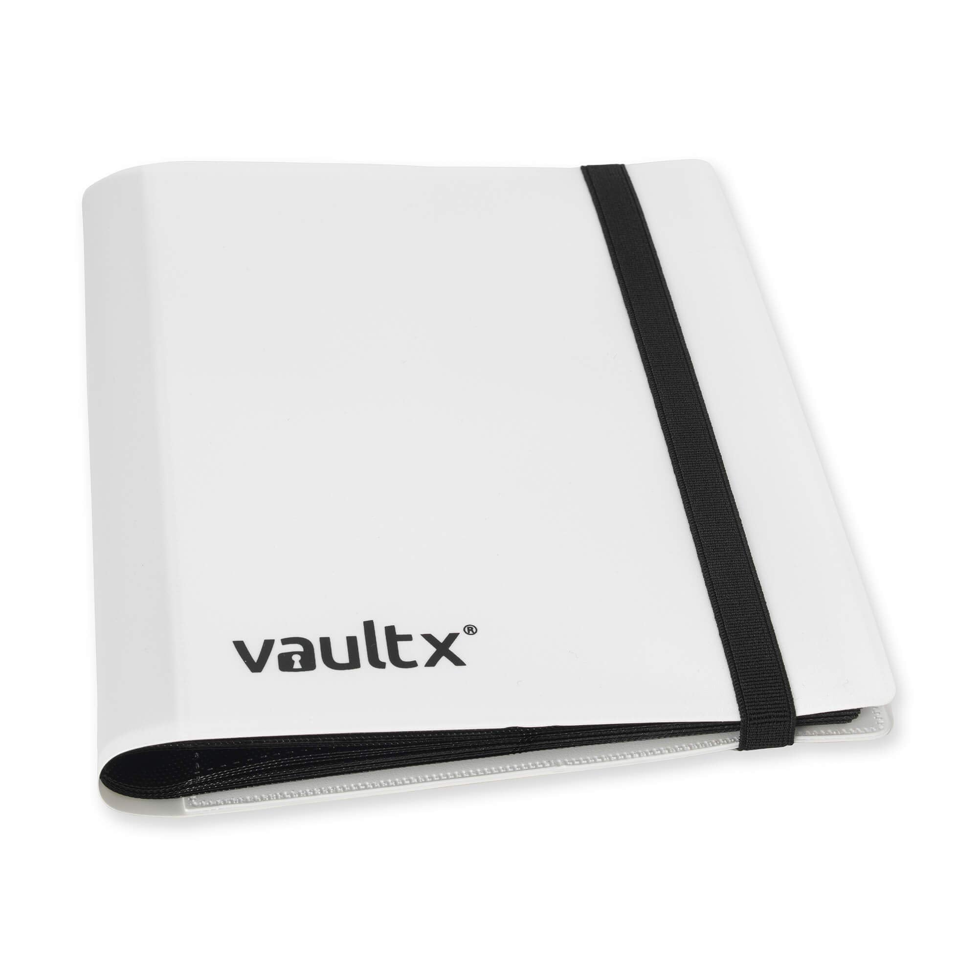Vault X 4 Pocket Standard Strap Binder - Holds 160 Trading Cards, White