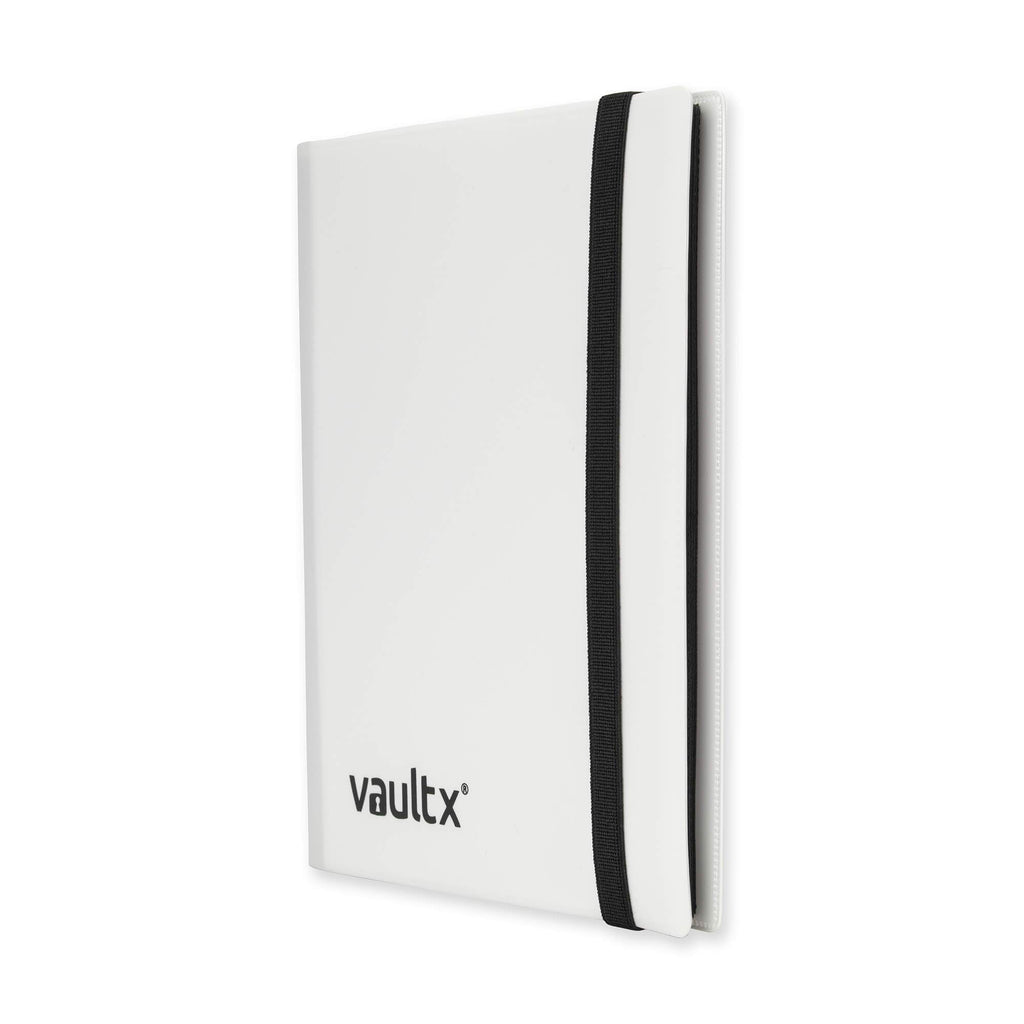 Vault X 4 Pocket Standard Strap Binder - Holds 160 Trading Cards, White