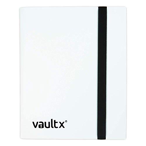 Vault X 4 Pocket Standard Strap Binder - Holds 160 Trading Cards, White