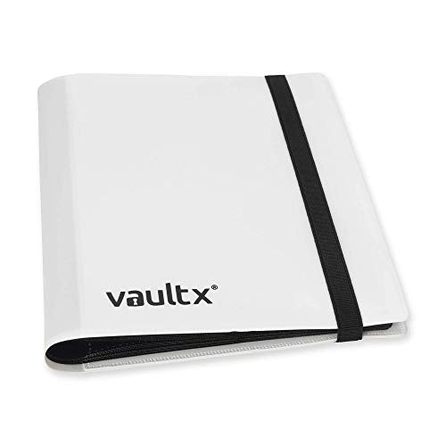 Vault X 4 Pocket Standard Strap Binder - Holds 160 Trading Cards, White