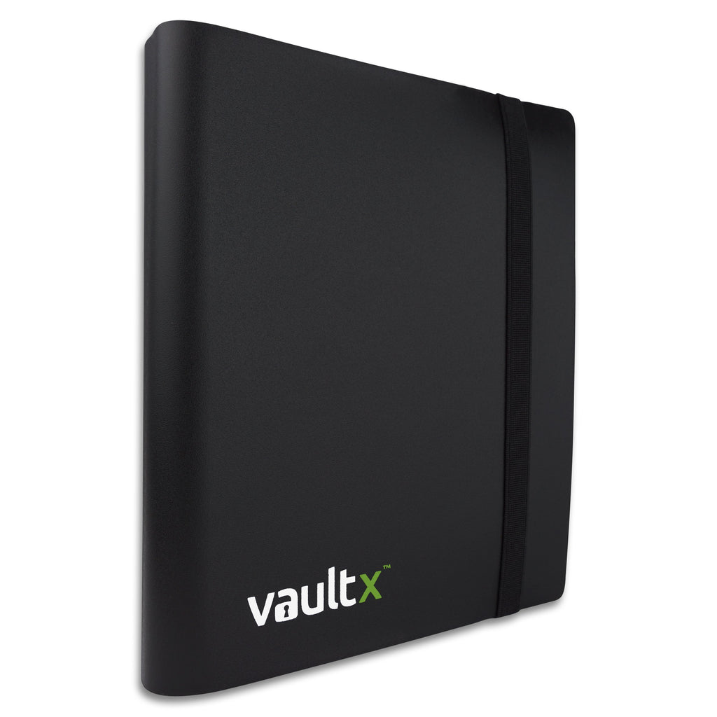 Vault X 4 Pocket Strap Binder (Black) – Holds 160 Standard Trading Cards
