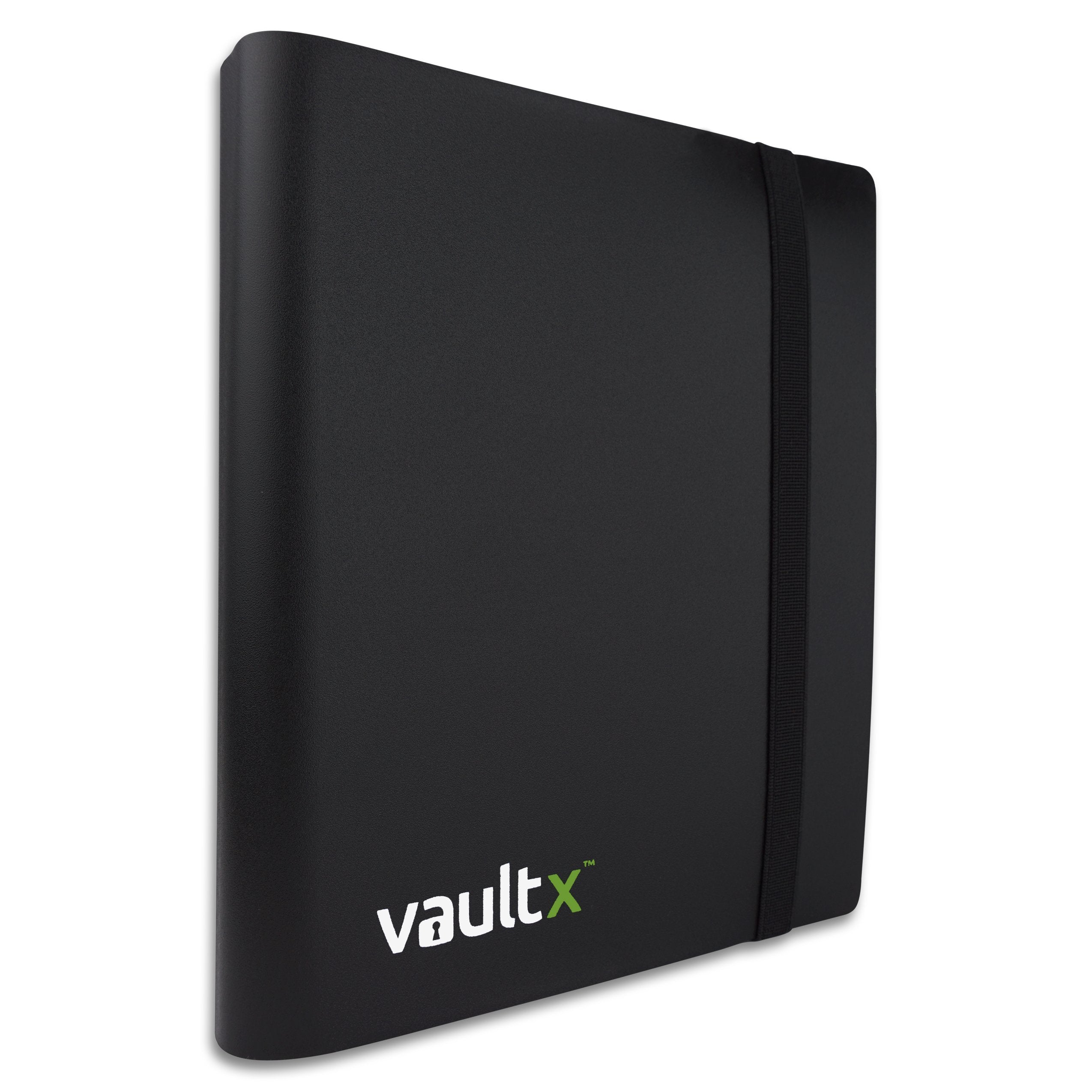 Vault X 4 Pocket Strap Binder (Black) – Holds 160 Standard Trading Cards