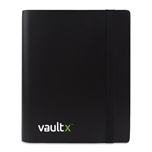 Vault X 4 Pocket Strap Binder (Black) – Holds 160 Standard Trading Cards