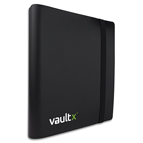 Vault X 4 Pocket Strap Binder (Black) – Holds 160 Standard Trading Cards