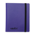 Vault X 4 Pocket Strap Binder – Holds 160 Standard Trading Cards, Purple, Side-Loading Pages