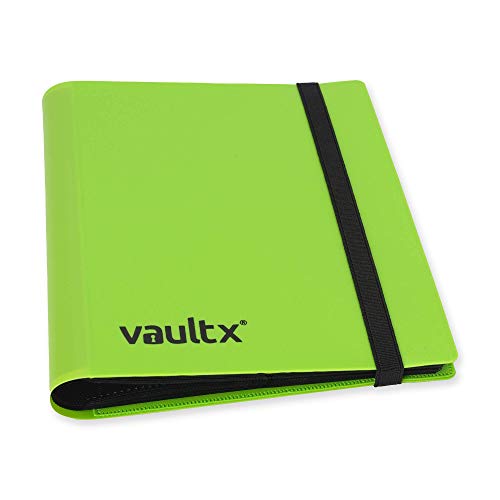 Vault X Green 4-Pocket Strap Binder – Holds 160 Standard Trading Cards