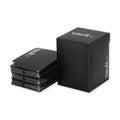 Vault X Large Deck Box with 150 Sleeves - Fits 100+ Sleeved Trading Cards (Black)