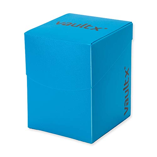Vault X Large Standard Deck Box (Blue) - Includes 150 Sleeves and Divider | Fits 100+ Sleeved Cards