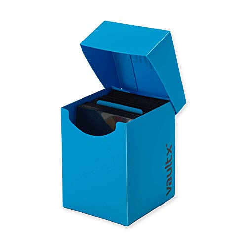 Vault X Large Standard Deck Box (Blue) - Includes 150 Sleeves and Divider | Fits 100+ Sleeved Cards