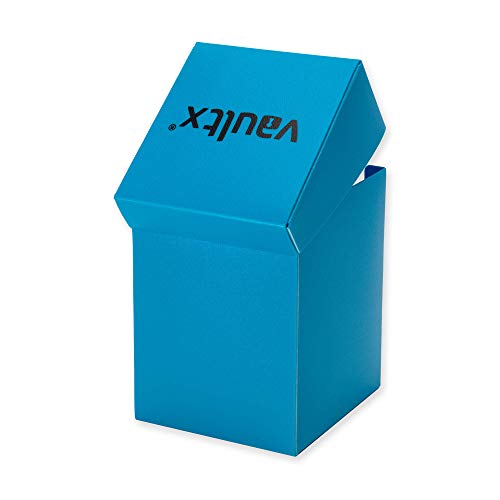 Vault X Large Standard Deck Box (Blue) - Includes 150 Sleeves and Divider | Fits 100+ Sleeved Cards