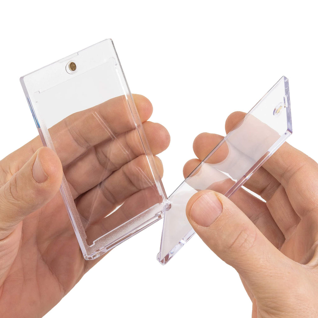 Vault X Magnetic Card Holder 55pt (5-Pack) – Clear One Touch Hard Case with UV Protection for Trading Cards