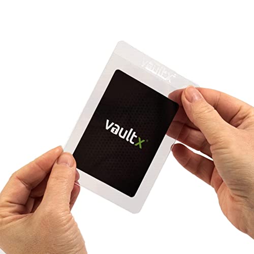Vault X Semi-Rigid Trading Card Holders 50-Pack Clear Hard Sleeves for Grading