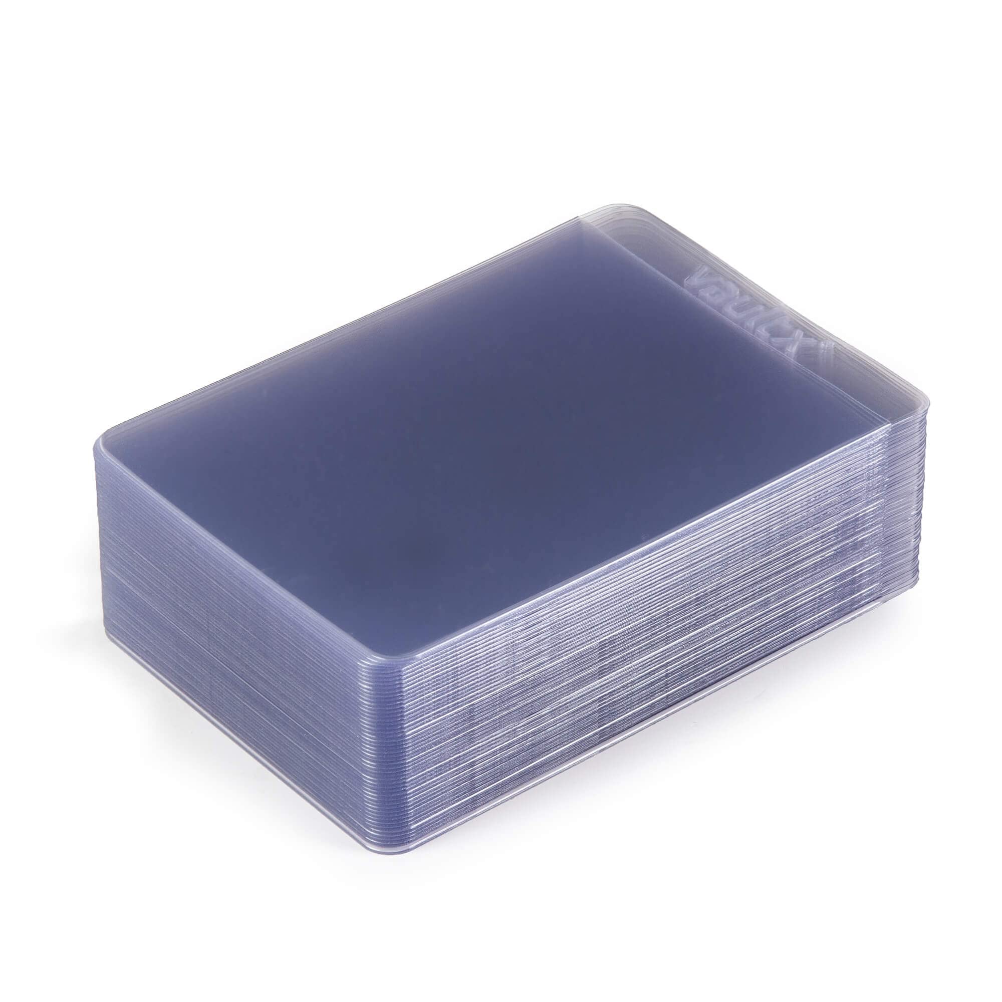 Vault X Semi-Rigid Trading Card Holders 50-Pack Clear Hard Sleeves for Grading