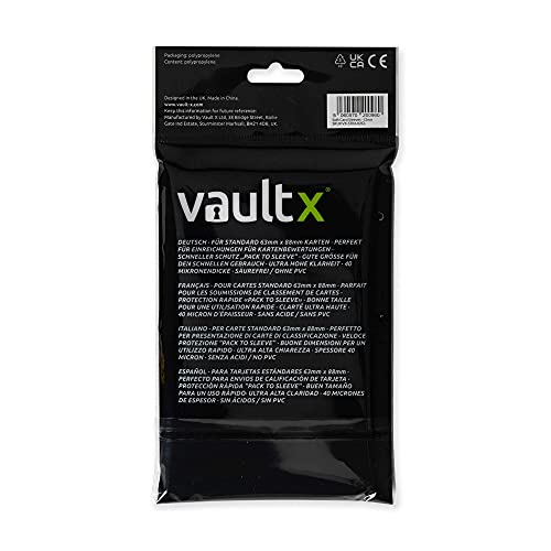 Vault X Soft Penny Sleeves (400 Pack) – Clear 40 Micron Standard Trading Card Protectors