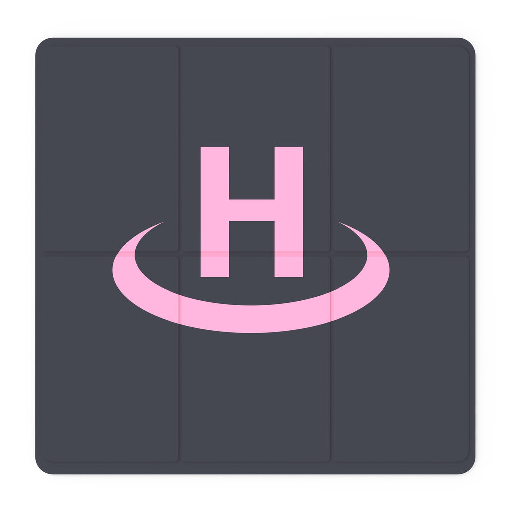 VCUTECH 25-Inch Weighted Drone Landing Pad – Waterproof PU PVC, Double-Sided, Portable for DJI Mini 3 Pro, Mavic 3, Air 2/2S, Mini 2, FPV, Avata (Pink)