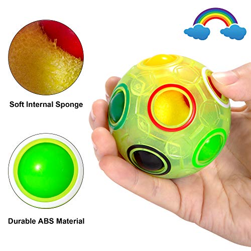 Vdealen Magic Rainbow Puzzle Ball – 3D Fidget Toy for Kids & Adults