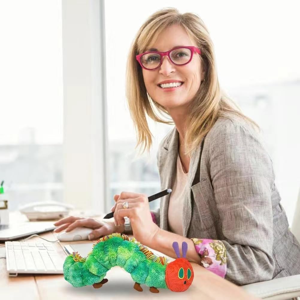 Very Hungry Caterpillar Plush Toy – Soft Cotton Stuffed Animal by YULOMI (25cm or 40cm)