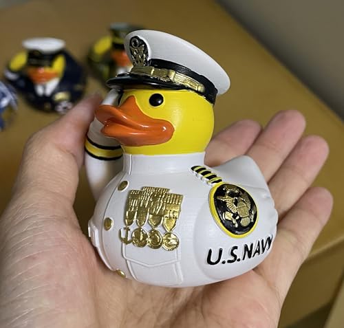Veteran Tribute Rubber Duck in Military Uniform – Mini Army Duck for Jeep Ducking & Veterans Day Decor