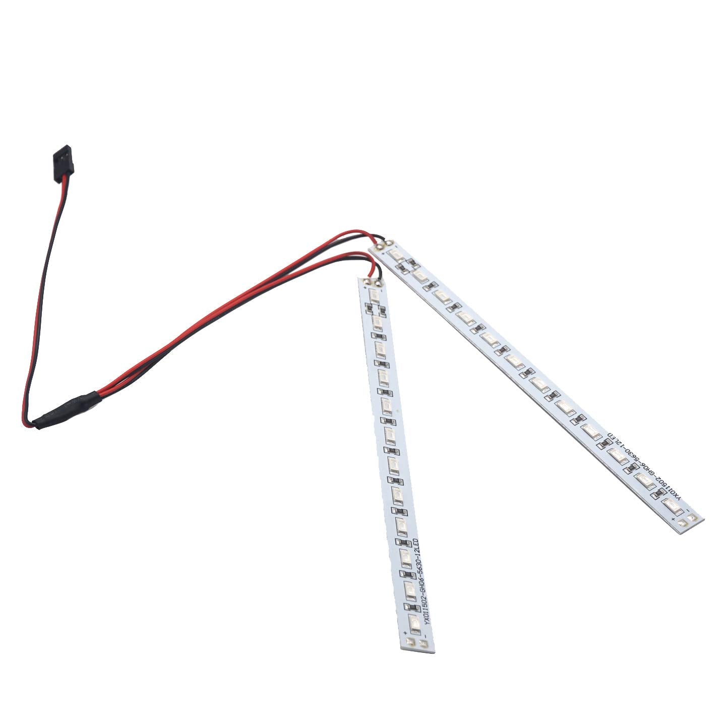 Vgoohobby 24 LED RC Chassis Light Strip - White, Aluminum Decorative Dazzle Light for 1/10 1/8 RC Cars, Crawlers, Buggy Trucks