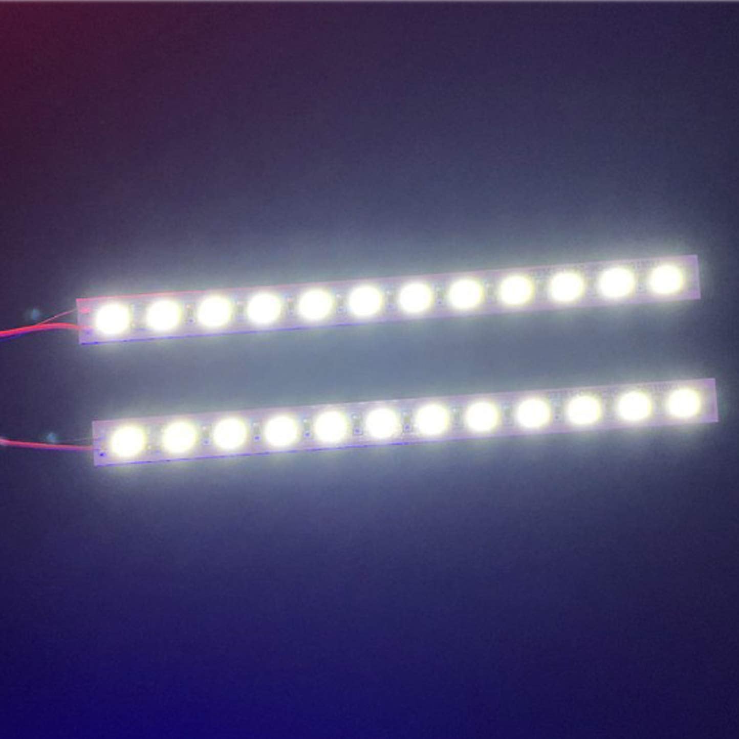 Vgoohobby 24 LED RC Chassis Light Strip - White, Aluminum Decorative Dazzle Light for 1/10 1/8 RC Cars, Crawlers, Buggy Trucks