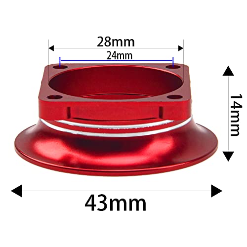 Vgoohobby Metal Motor ESC Cooling Fan Cover, 30mm x 30mm, Red Aluminum Alloy for 1/8 1/10 1/12 RC Cars