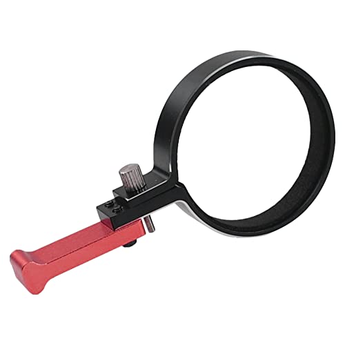 Vgoohobby RC Transmitter Steering Wheel Trigger – One-Handed Control Adapter for Flysky, Traxxas, Dumborc (Red, Fits 39.5-42mm Wheels)