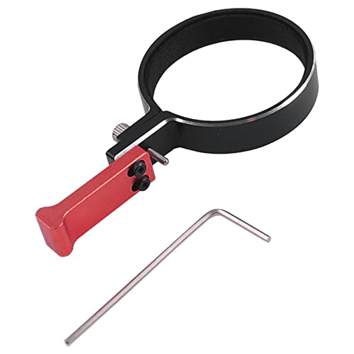 Vgoohobby RC Transmitter Steering Wheel Trigger – One-Handed Control Adapter for Flysky, Traxxas, Dumborc (Red, Fits 39.5-42mm Wheels)