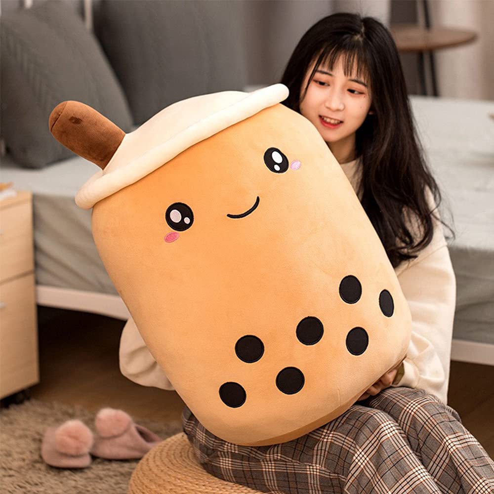 VHYHCY Cute Boba Plush – 9.4 Inch Soft Bubble Tea Milk Cup Pillow for Hugging