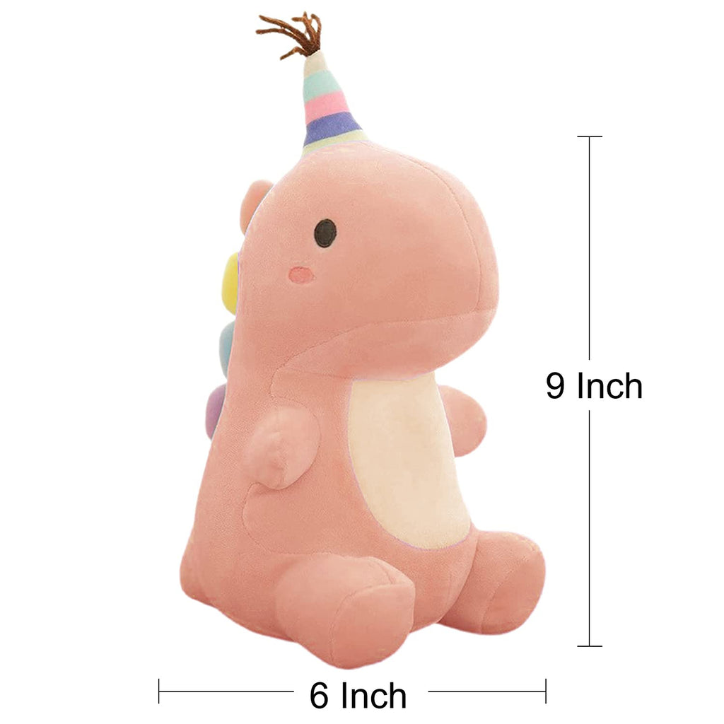 VHYHCY Pink Dinosaur Plush Toy - Soft 9 Inch Stuffed Animal for Kids