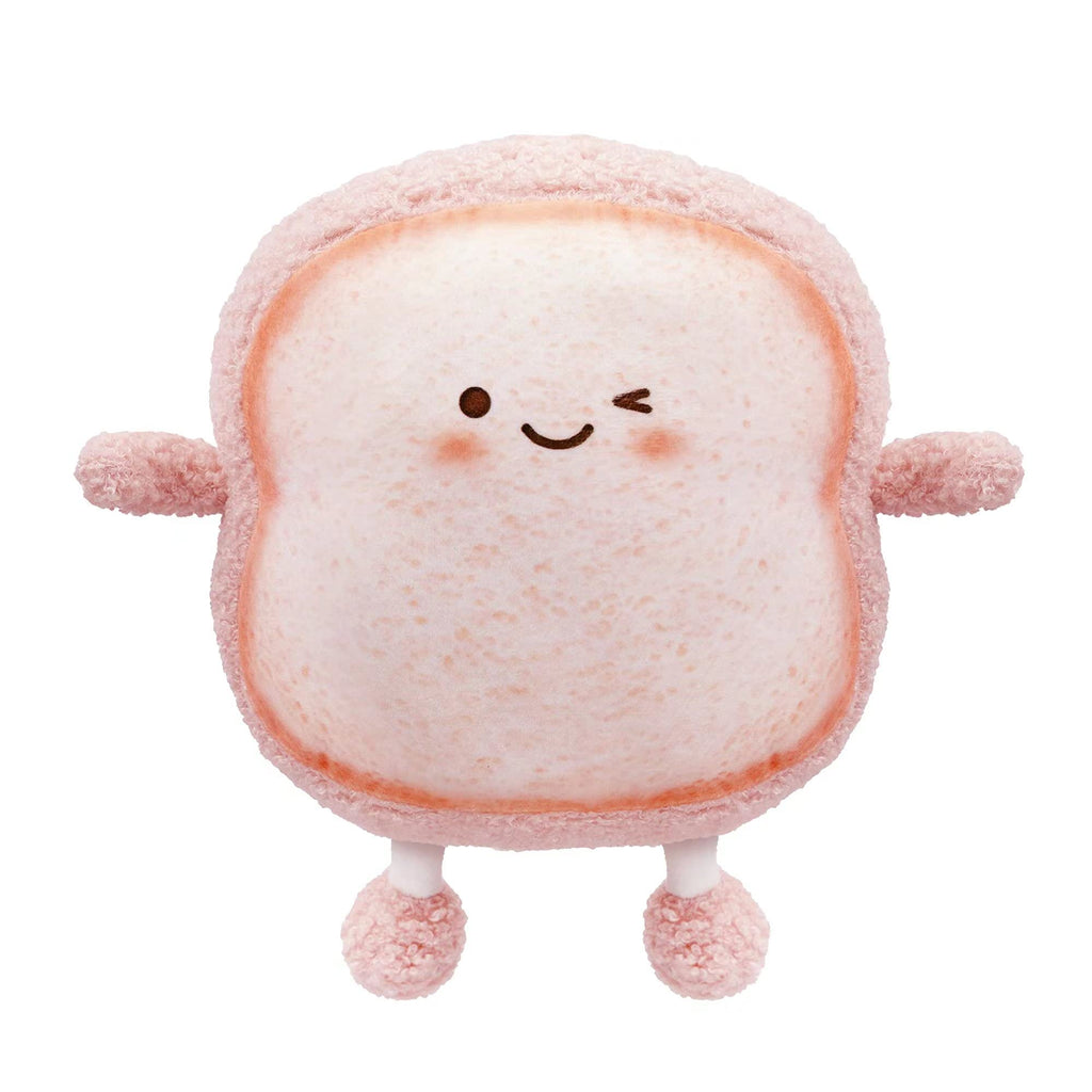 VHYHCY Pink Toast Bread Pillow – Cute Food Plush Toy for Sofa or Bed