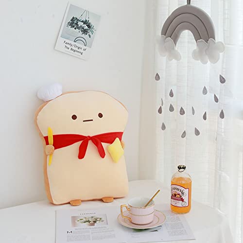 VHYHCY Toast Bread Pillow - Cute Food Plush Toy Pillow, Brown