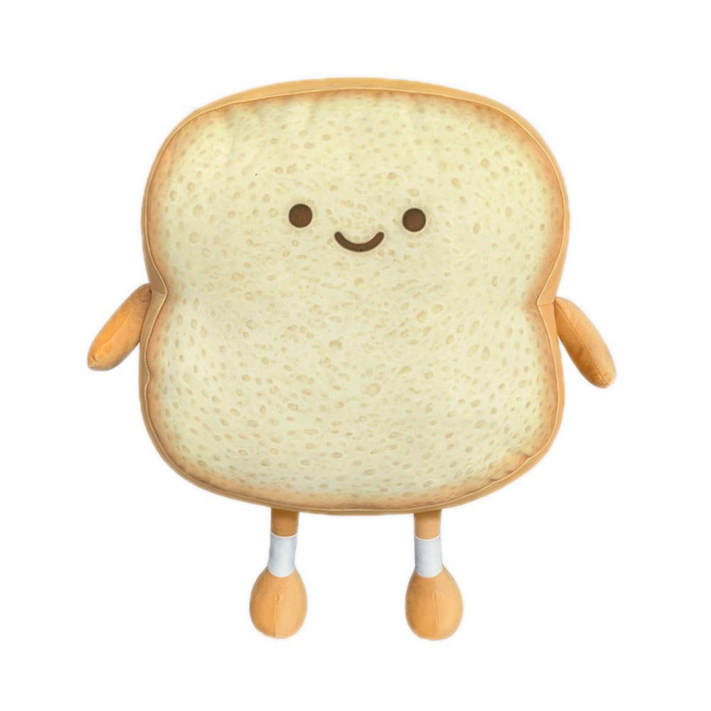VHYHCY Toast Bread Pillow - Funny Food Plush Toy, Cute Stuffed Bread Pillow for Sofa, Golden