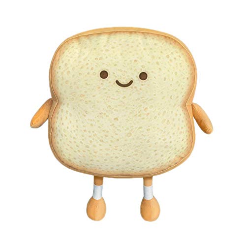 VHYHCY Toast Bread Pillow - Funny Food Plush Toy, Cute Stuffed Bread Pillow for Sofa, Golden