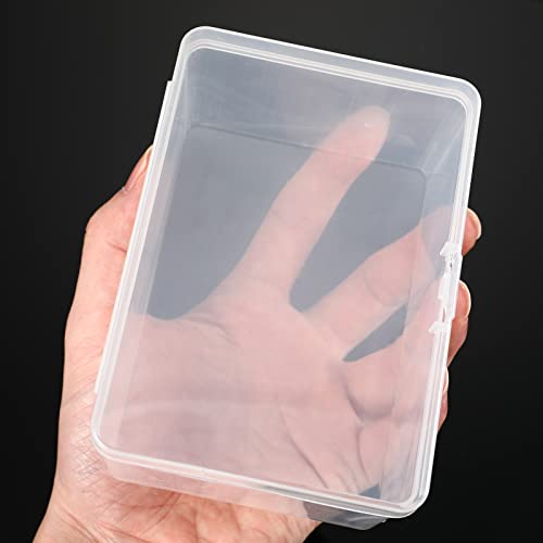 Vicenpal Clear Plastic Card Boxes (4 Pack) – Snaps Closed, Holds 100 Cards Each – MTG TCG Compatible