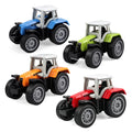 Victob 4 Pack Farm Tractor Toys for Toddlers 3-8, Die Cast Push Cars, Birthday Gift and Cake Toppers